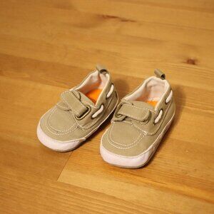 Koala khaki velcro baby shoes, Size 2